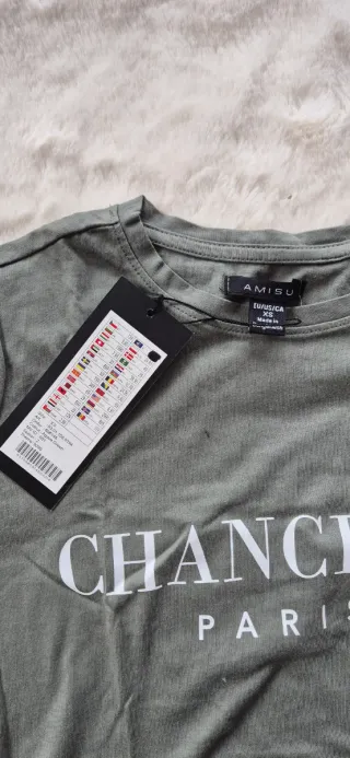 Camiseta AMISU verde kaki talla XS