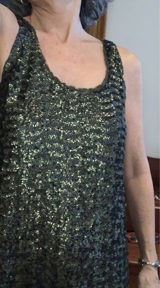 Vestido fiesta lentejuelas Pull and Bear Talla M