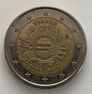 Moneda 2 Euros Conmemorativa España 2002-2012