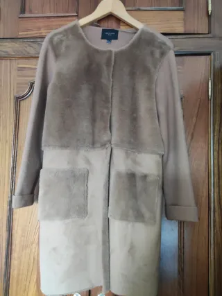 Abrigo Contrapunto pelo sintético talla M