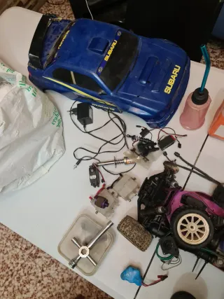 Piezas coche RC gasolina precio negociable
