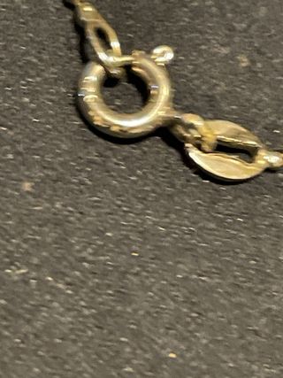 Collana con ciondolo rosa e argento