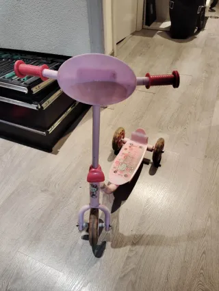 Patinete infantil 3 ruedas rosa hello kitty