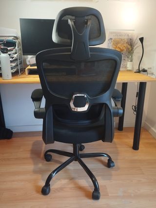Silla ergonómica de oficina negra