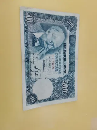Billete 500 Pesetas España 1961