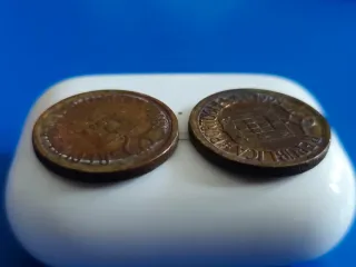 2 Monedas 10 Escudos Portugal