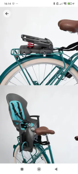 Portabebes bicicleta reclinable Hamax chill