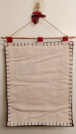 Calendario Avvento Patchwork Panno Rosso