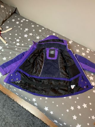 Anorak esquí infantil morado