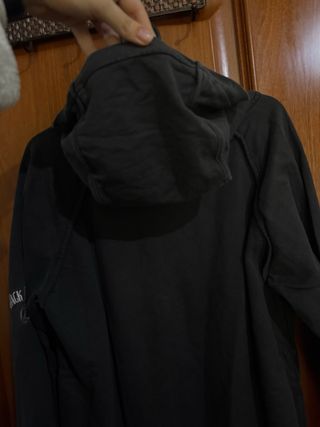 Sudadera Jack Daniels Negra con Cremallera unisex