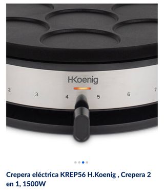 Crepera eléctrica H.Koenig KREP56 2 en 1