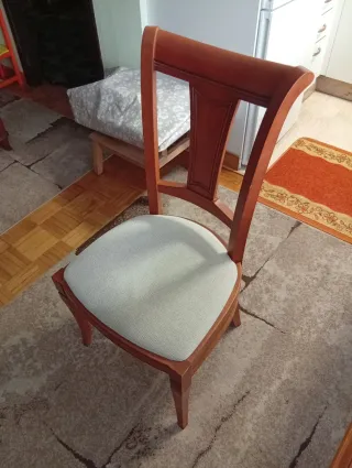 Mesa de comedor de madera extensible