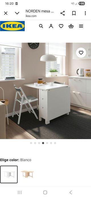 Mesa plegable NORDEN IKEA