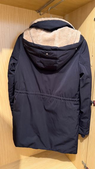 Plumífero Zara Negro con Forro Polar