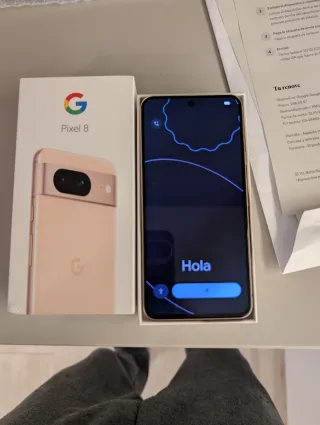 Google Pixel 8 256GB oro rosa. Perfecto estado