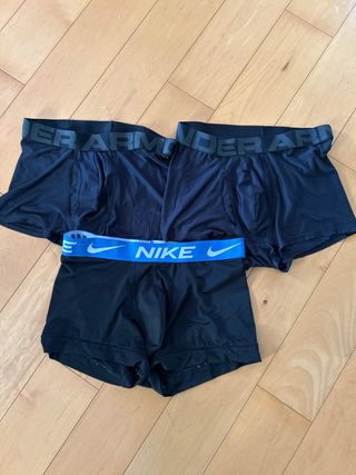Calzoncillo Nike y Under Armour Negro