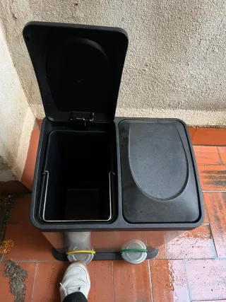Cubo basura 2 compartimentos 15L