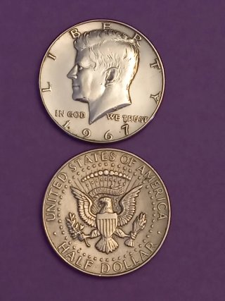 Moneda de Plata Kennedy 1967, Half Dolar