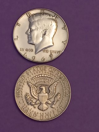 Moneda de Plata Kennedy 1967, Half Dolar
