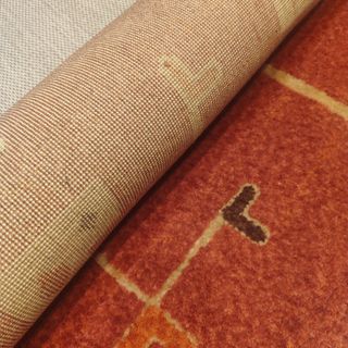 Alfombra de lana estampada