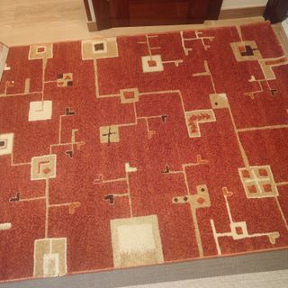 Alfombra de lana estampada