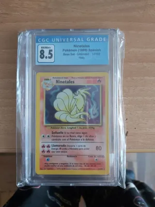 Ninetales Base Set Español CGC 8.5 Holo