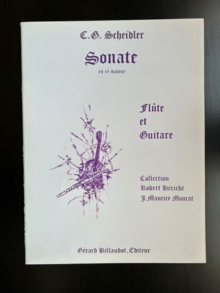 Partitura Scheidler: Sonata en Re Mayor