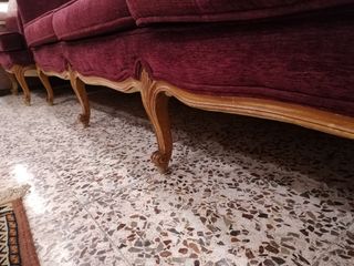 CONJUNTO SOFÁ + 2 SILLONES ESTILO LUIS X