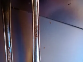 Cubierto de plata antigua para comunión