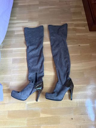 Botas altas Zara grises
