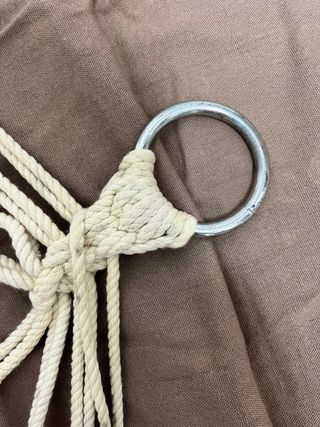 Hamaca de jardín tela y madera