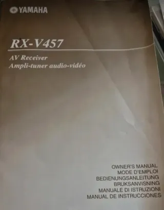 Receptor AV Yamaha RX-V457, home cinema 5.1