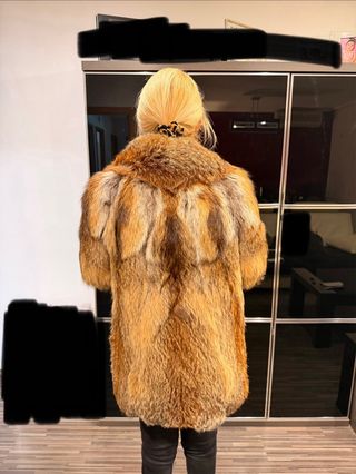 Abrigo de pelo de zorro