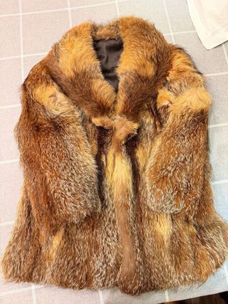 Abrigo de pelo de zorro