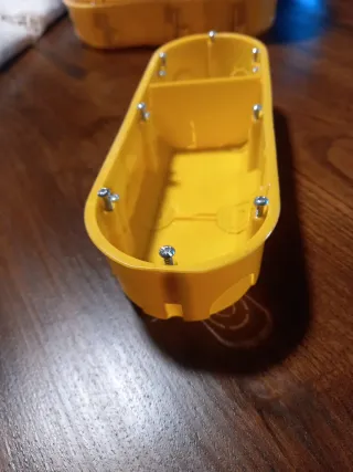 Lote 6 Cajas triples de mecanismos para Pladur