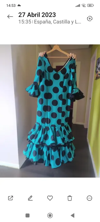 Traje de flamenca lunares