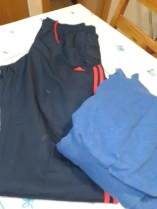 Lote Pantalón chándal Adidas y Sudadera Hollister