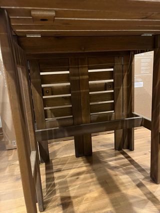 Mesa plegable madera terraza Ikea