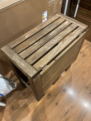Mesa plegable madera terraza Ikea