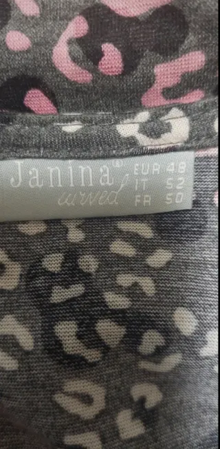 Casacca fantasia grigio e rosa