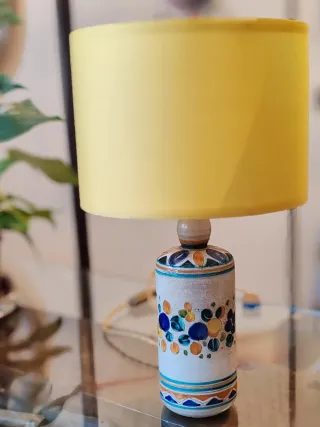 Lampada da tavolo ceramica decorata