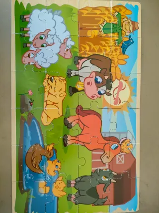 Puzzle Juguettos 4 en 1 de animales