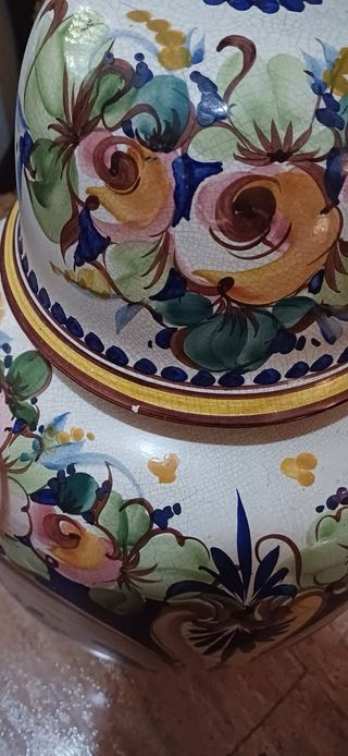 Jarrón Cerámica Grande Multicolor urge venta