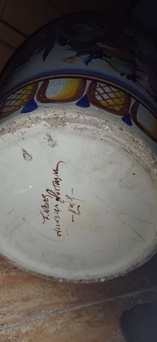 Jarrón Cerámica Grande Multicolor urge venta