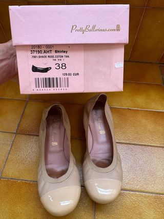 Manoletinas Pretty Ballerinas Beige