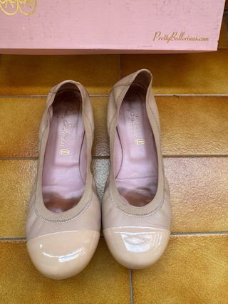 Manoletinas Pretty Ballerinas Beige
