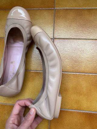 Manoletinas Pretty Ballerinas Beige