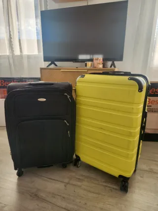 Maletas Samsonite Negra y Amarilla