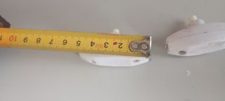 Interruptor con pulsador blanco antiguo 250V~. 6 A