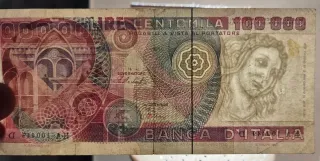 100.000 Lire Banca d'Italia Banconota